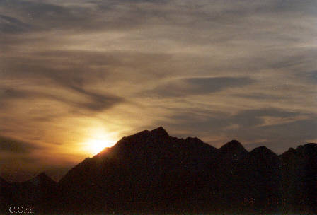Sonnenuntergang ber der Scheasaplana, Photo 3