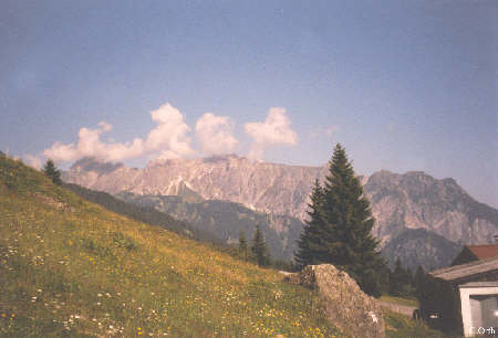 Blick von der Bergstation des Grabser Lifts